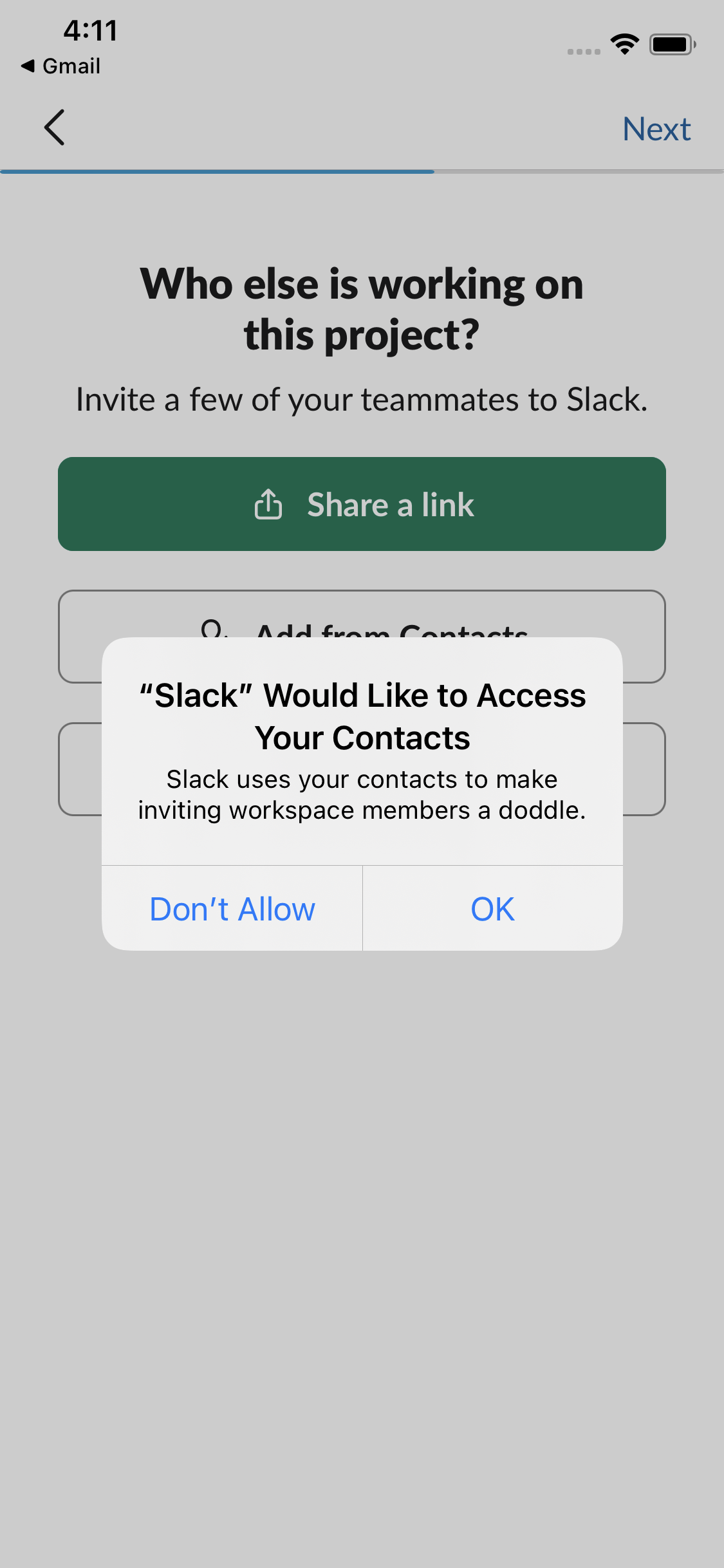 install slack on phone without gmail